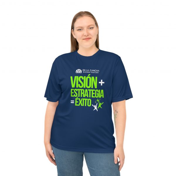 Visión + Estrategia = Éxito – Camiseta Deportiva Unisex