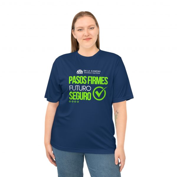 Pasos Firmes, Futuro Seguro – Camiseta Deportiva Unisex